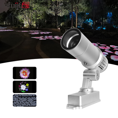 Lampu Proyektor Outdoor Waterproof Periklanan Gobo 60W Rotasi Pola Led Gobo Logo Lampu