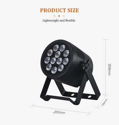 12*20w RGBWA+UV LED Outdoor Waterproof Uplights Wireless Dmx Battery Par Light untuk Dekorasi Rumah Efek panggung Event Club