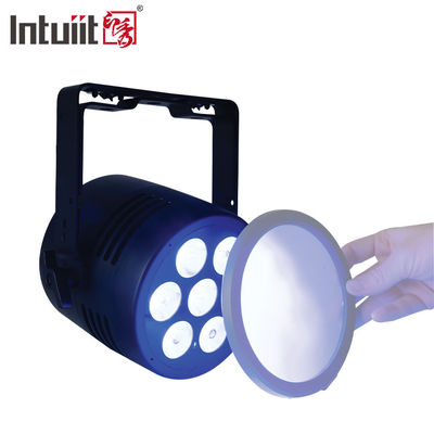 Lampu Panggung Profesional Tahan Air IP65 DJ Disco 7*20W RGBWA UV 6in1 LED Par Lights dengan Kontrol DMX512