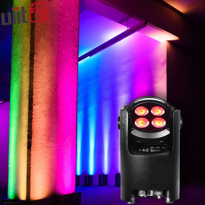 4x12W 4 in 1 RGBW Led Uplights Stage Par Party Baterai Powered Wireless Par Led Wedding Dj Uplights