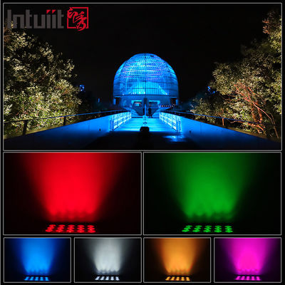 Lampu Sorot LED Outdoor 15x5W RGBW 4-in-1 IP65 — DMX512 Tahan Air Sinar Lebar untuk Penerangan Taman, Panggung & Bangunan