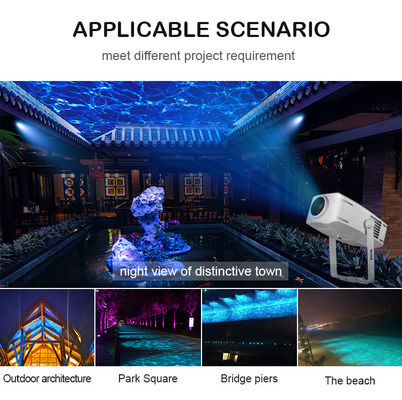 100W Outdoor Waterproof LED Projector Gelombang Air Biru Efek Tahap Gobo Lampu proyeksi Lampu