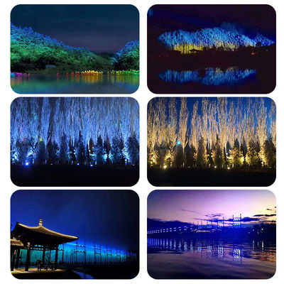 Lampu Arsitektur LED Warna Kota IP65 1500W RGBW 4IN1 LED DMX Led Wash Light Luar Ruangan