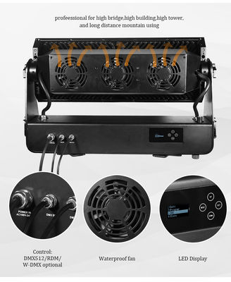 High Power RGBW 4 in 1 1500W Led Wall Washer Light untuk pesta pernikahan dan arsitektur lanskap