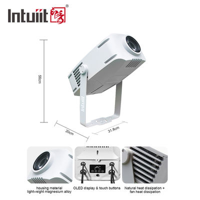 Outdoor Waterproof 200W LED Gobo Projector untuk Event Party Customized Logo Light