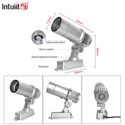 60W Outdoor Gobo Proyeksi Cahaya Iklan Tanda Cahaya Waterproof Berputar LED Tanda Proyektor Pola Logo Pintu Spotlight