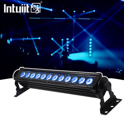 Lampu Sorot Dinding LED RGB DMX 12X3W Tahan Air Luar Ruangan untuk Acara Panggung Pesta Pernikahan