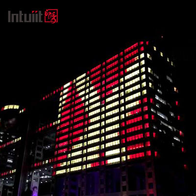 Lampu Sorot Dinding LED RGB DMX 12X3W Tahan Air Luar Ruangan untuk Acara Panggung Pesta Pernikahan