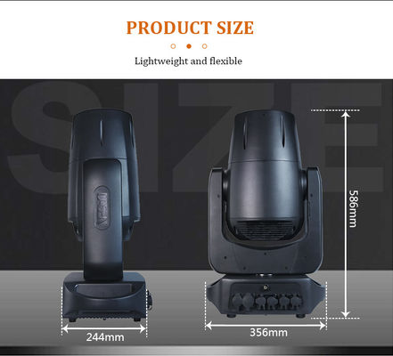 Lampu Moving Head LED DMX 200W IP66 Luar Ruangan Tahan Air Dengan Efek Pola untuk Pertunjukan Panggung DJ Disko