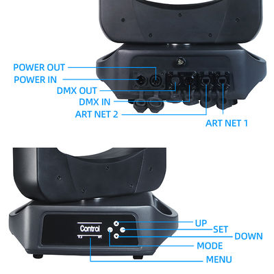 Tahap IP66 Outdoor Moving Head Beam Light 200W Waterproof LED DMX512 Mode Kontrol 200W Waterproof Moving Head Light