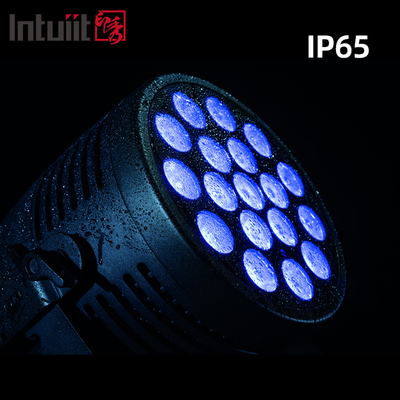 18x20 Waterproof DMX Led Par Can RGBWA UV untuk Acara Pertunjukan Konser Pernikahan Teater Luar Ruangan