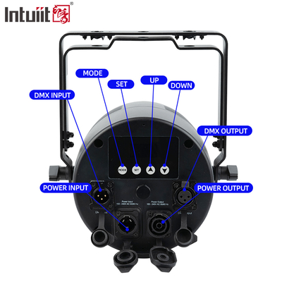 18x20 Waterproof DMX Led Par Can RGBWA UV untuk Acara Pertunjukan Konser Pernikahan Teater Luar Ruangan