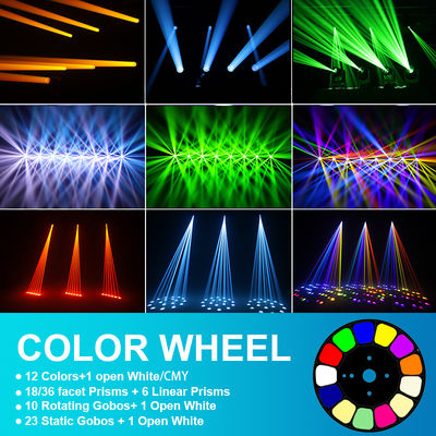 IP66 Waterproof 100W CMY Laser Moving Head Light Ultra Narrow 0.8 Degree Beam Angle Lampu panggung luar ruangan DMX512
