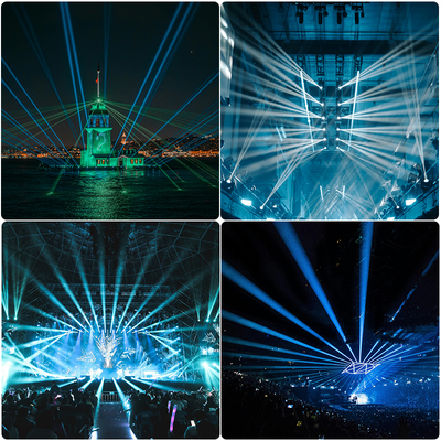 Baru IP66 Waterproof 100w Laser Beam Moving Head Light Outdoor Dmx Perlengkapan Pencahayaan Tahap