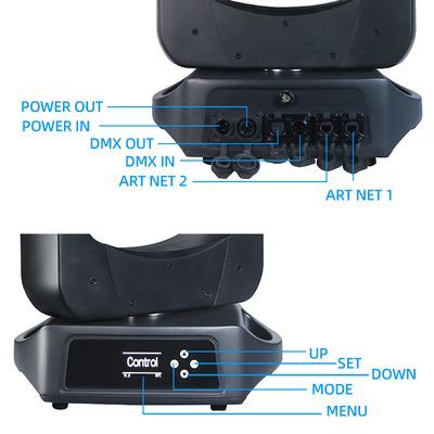 Lampu Sorot Bergerak Laser IP66 100W Movinghead Beam untuk Penggunaan Luar Ruangan
