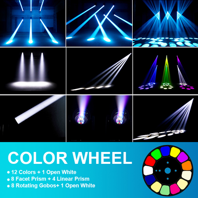 IP66 Beam 200w Dmx512 Led Beam Moving Head Stage Lighting untuk Acara Dj Klub Malam