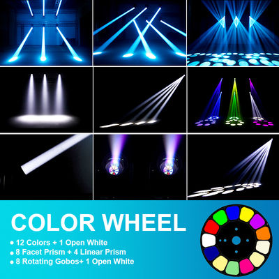 Outdoor IP66 LED 200W Beam Moving Head Light Lampu Efek Panggung Beam tajam untuk Klub Malam DJ Disco Show Outdoor Wedding Party