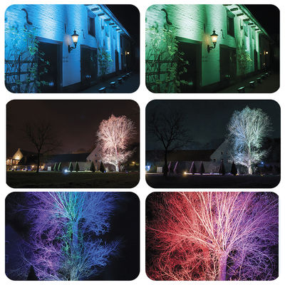 Lampu Cuci LED Tahan Air 400W RGBW 4in1 Lampu Warna Kota Lampu Panggung Moving Head Untuk Bangunan Luar Ruangan