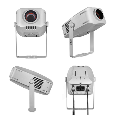 200W Custom Gobo Projector Ip65 Cahaya Tinggi Iklan Led Outdoor Natal Gobo Logo Projector Lampu Iklan