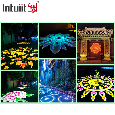Outdoor IP65 Waterproof Led 200W Gobo Effect Light Warna-warni Proyektor Logo Taman Led Lampu