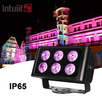 Lampu Sorot Dinding LED Luar Ruangan 6x5W RGB RGBW IP65 Flood Blinder Strobe