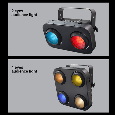 IP65 2in1 Amber & Warm White Waterproof Cob Stage Blinder Light 4x90W 4Eyes Audiens DMX512 LED COB LIGHT CLINDER LIGHT