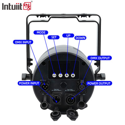 LED 7*20W RGBWA-UV 6-IN 1IP65 Waterproof Par Lampu MX Control Outdoor Stage Par Light untuk taman hiburan