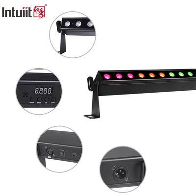 IP20 24x2W RGBW 4in1 Baterai nirkabel Smart kontrol suara aktif LED Wall Washer Bar Light
