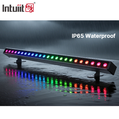 Daya baterai 24x2W DMX512 LED Wall Washer IP65 Waterproof dengan efek RGBW untuk pencahayaan luar komersial