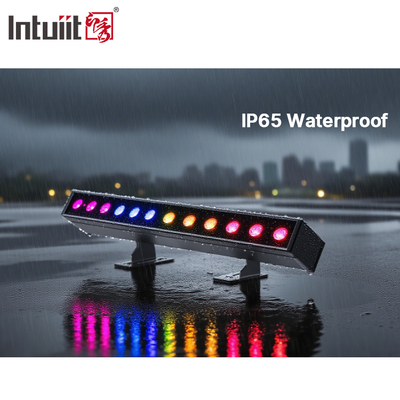 IP65 Battery Power Led Wall Washer 12pcsx2W Rgbw 4in1 Led bar Light untuk Outdoor