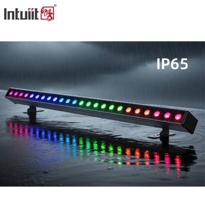 Lampu Pembersih Dinding Led Bangunan Luar IP65 24 * 2w Waterproof RGBW Pembersih Dinding Bar DJ Led Pixel Bar Light Party