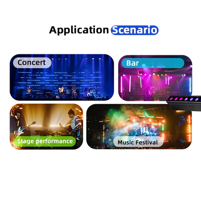 LED 24*2W Pencahayaan panggung DMX512 RGBW Led Light Bar Linear Disco Stage Club Wedding Voice-Activated Led Wall Washer Light