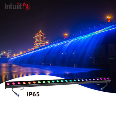 IP65 Waterproof LED RGBW Wall Washer Light 24*2W Outdoor Aluminium Lamp Body untuk Taman & Landscape Bangunan Tinggi