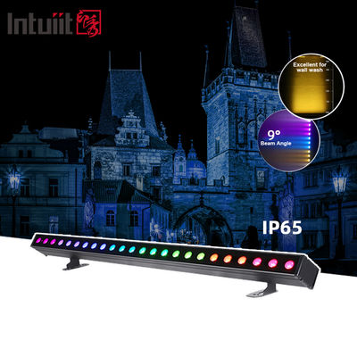 Lampu Pencuci Dinding LED Baterai Tahan Air 24x2W IP65 RGBW 4in1 Lampu Pencuci Dinding Luar Ruangan