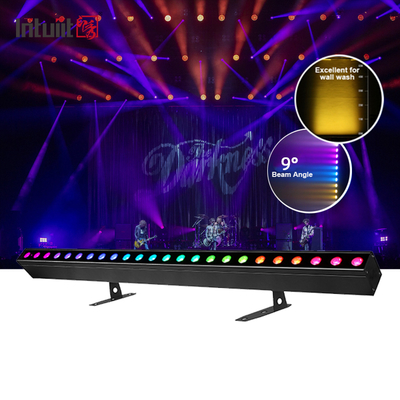Penggunaan dalam ruangan 24x2W RGBW Led Wall Washer Lampu untuk DJ Pernikahan Partai High Brightness Uplights