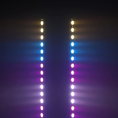 Penggunaan dalam ruangan 24x2W RGBW Led Wall Washer Lampu untuk DJ Pernikahan Partai High Brightness Uplights