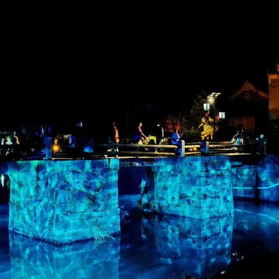 Lampu Gelombang Air Profesional 100W LED Water Ripple untuk Dekorasi Pernikahan Natal Dmx Water Projector