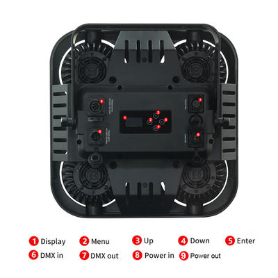 Waterproof Dmx 4 * 90w Empat 4 Mata IP65 Malam Klub Lampu Outdoor Blinds Acara Cahaya Cob Cahaya