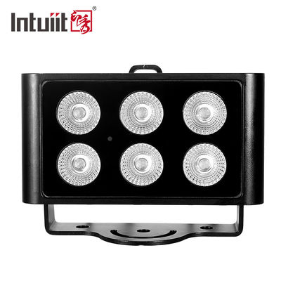 Lampu Sorot Dinding LED DJ PAR Tahan Air IP65 6x5W Bodi Aluminium Pencahayaan Luar Ruangan untuk Dekorasi Warna Kota dan Bangunan