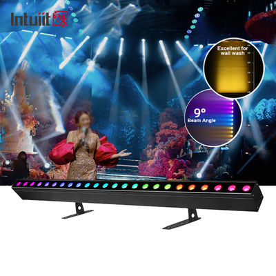 24*2W RGBW LED Wall Washer Lampu Efek panggung Pencahayaan Dengan Remote Controller DMX untuk Konser Partai KTV Wall Wash Light