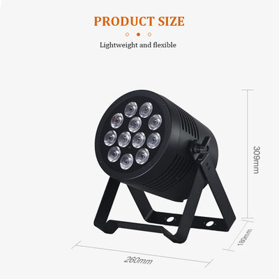 Lampu Par LED Tahan Air IP65 Profesional 12X20W RGBWA + UV 6in1 DMX512 Lampu Cuci Panggung untuk Acara Pesta Pernikahan Luar Ruangan DJ Disko