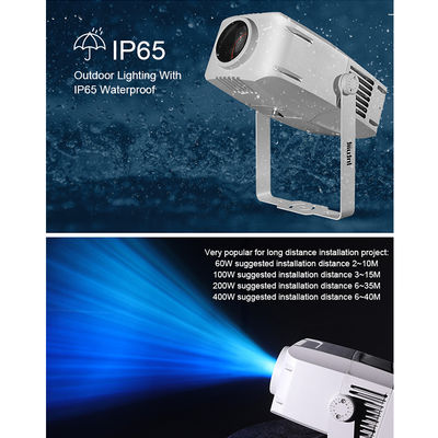 Lampu Proyektor Gelombang Air LED Luar Ruangan IP65 Tahan Air 60W 100W 200W 400W Pencahayaan Panggung Efek Riak untuk Dekorasi Fasad Lanskap