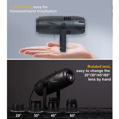 Proyektor Iklan LED 40W Definisi Tinggi CE RoHs Proyektor Logo Gobo