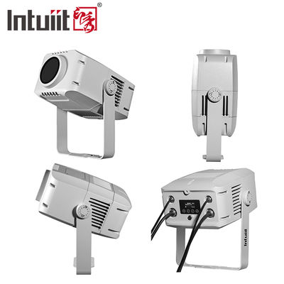 Proyektor Gobo LED Luar Ruangan Tahan Air 100W Kontrol DMX512 Proyektor Logo IP65 Lampu Gobo Tahan Air