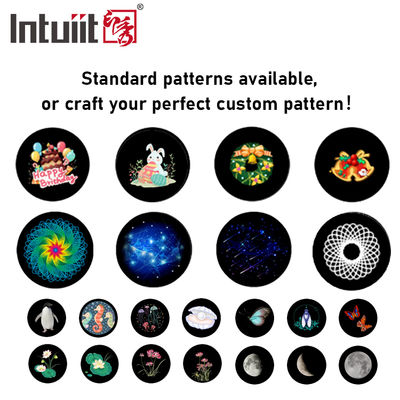 Lampu Proyektor Logo Gambar Gobo LED Pola Tahan Air 200W Luar Ruangan untuk Festival Natal Plaza Periklanan