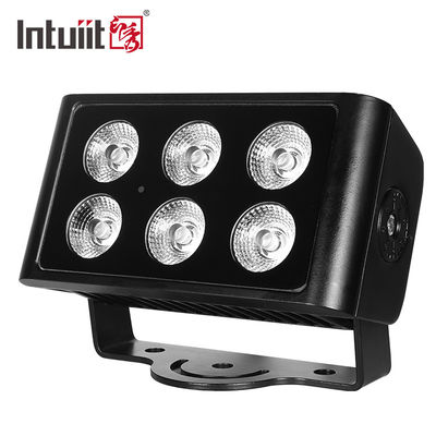 6x5W Outdoor IP65 Square DMX RGBW LED Flood Light Untuk Bangunan Facade LED Wall Washer Floodlight