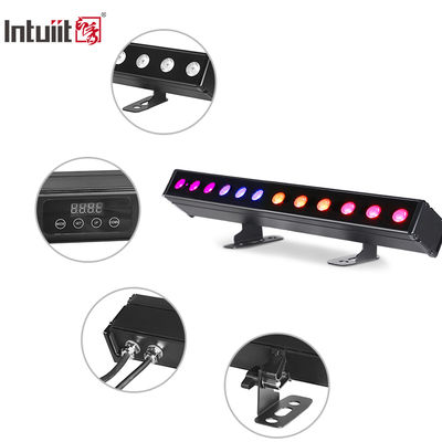 12*2W 4-in-1 IP65 LED Wash Bar Baterai Powered RGBW Proyeksi Lampu efek sinar