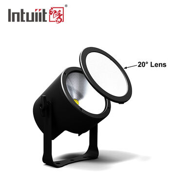 120W RGBW 4in1 COB Zoom Par Can Light Dengan RGBW untuk Pernikahan Teater Gereja