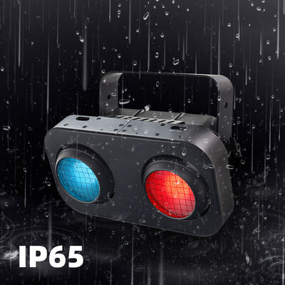 Outdoor LED COB Blinder Light 2x90W RGB Amber Warm White IP65 Waterproof Stage Strobe Lighting DMX512 untuk teater pertunjukan profesional