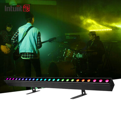 24*2W RGBW LED Wall Washer Lampu Efek panggung Pencahayaan Dengan Remote Controller DMX untuk Konser Partai KTV Wall Wash Light